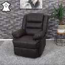 Fernsehsessel MCW-G15 Relaxsessel Liege Sessel Leder Kunstleder Braun Bild 1