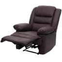 Fernsehsessel MCW-G15 Relaxsessel Liege Sessel Leder Kunstleder Braun Bild 2