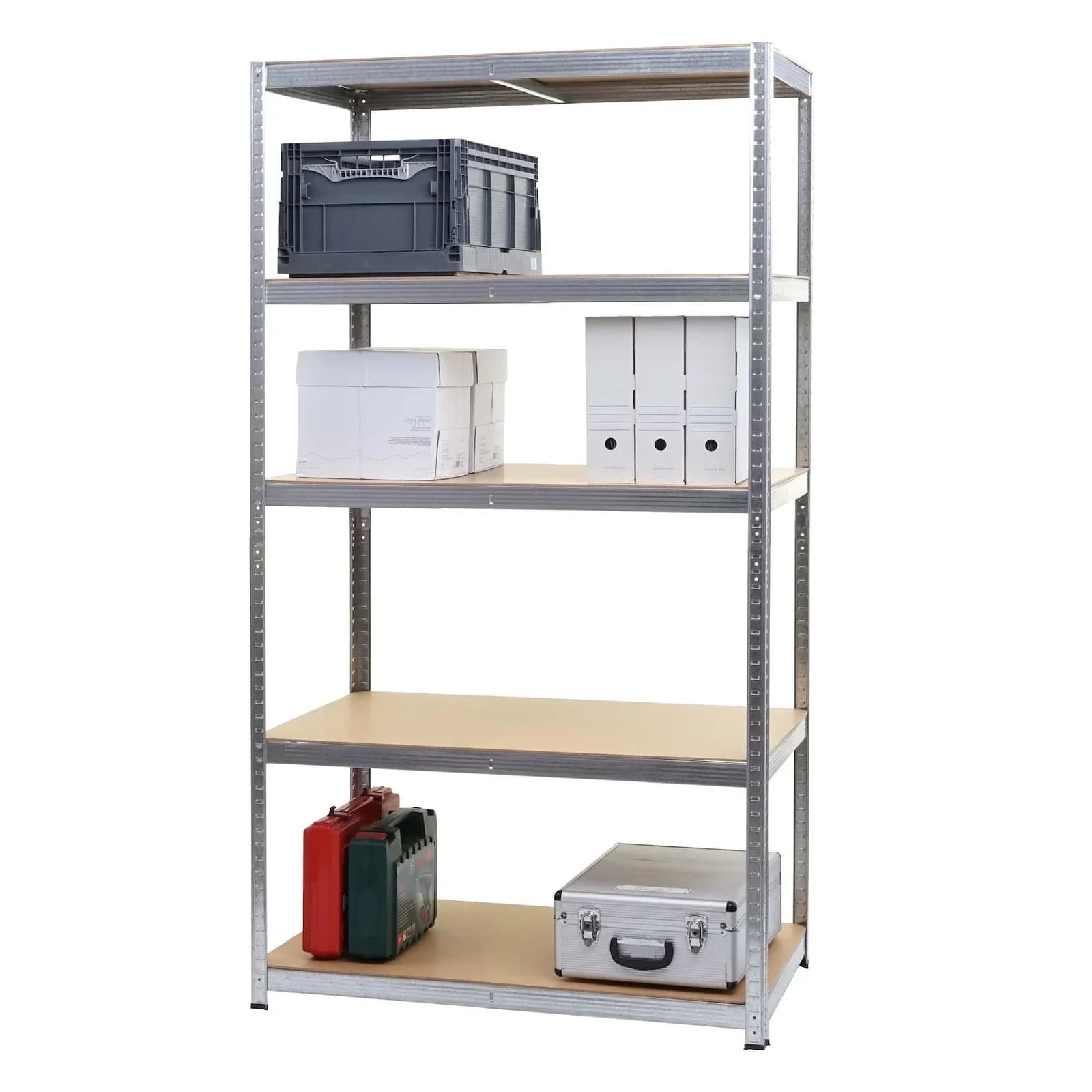 MCW Schwerlastregal MCW-E33 5 Böden Verzinkt 875kg Tragkraft