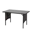 MCW Gartentisch MCW-G16 Poly-Rattan Glas Bild 2