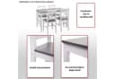 MCW Esszimmer-Set 5-tlg. Landhausstil Massivholz Weiß-Grau Bild 5