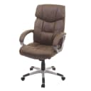 MCW Bürostuhl MCW-A71 Chefsessel Braun Stoff Wildleder-Optik Bild 2
