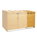 MCW XL Mülltonnenbox Erweiterung Braun Holz 120x68x104cm Bild 2