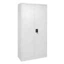 Aktenschrank MCW-H17 Stahl Büroschrank 2 Türen abschließbar Metall Bild 2