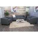 MCW 3-1-1 Couchgarnitur Lille Kunstleder Dunkelgrau Bild 1