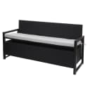 MCW Sitzbank MCW-F39 Poly-Rattan 3er Gartenbank mit Staufach Anthrazit Grau Bild 1