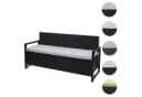 MCW Sitzbank MCW-F39 Poly-Rattan 3er Gartenbank mit Staufach Anthrazit Grau Bild 4