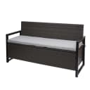 MCW Poly-Rattan 3er Sitzbank Grau mit Staufach Bild 2