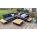 MCW Garten-Garnitur MCW-H54 Lounge-Set Akazie Alu Grau Bild 1