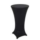 MCW Stehtisch Set mit Husse, höhenverstellbar & klappbar Ø 60cm Schwarz Bild 1
