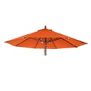 MCW Ersatzbezug für Holz-Sonnenschirm Ø4m Terracotta Polyester Bild 2