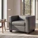 MCW Loungesessel Lille Kunstleder Dunkelgrau Bild 1