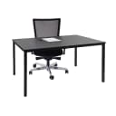 MCW Schreibtisch Petrila 120x80cm MDF Schwarze Eiche-Optik Bild 1