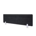 MCW Tischtrennwand Schwarz mit Pinnwand und Klemmen Bild 2