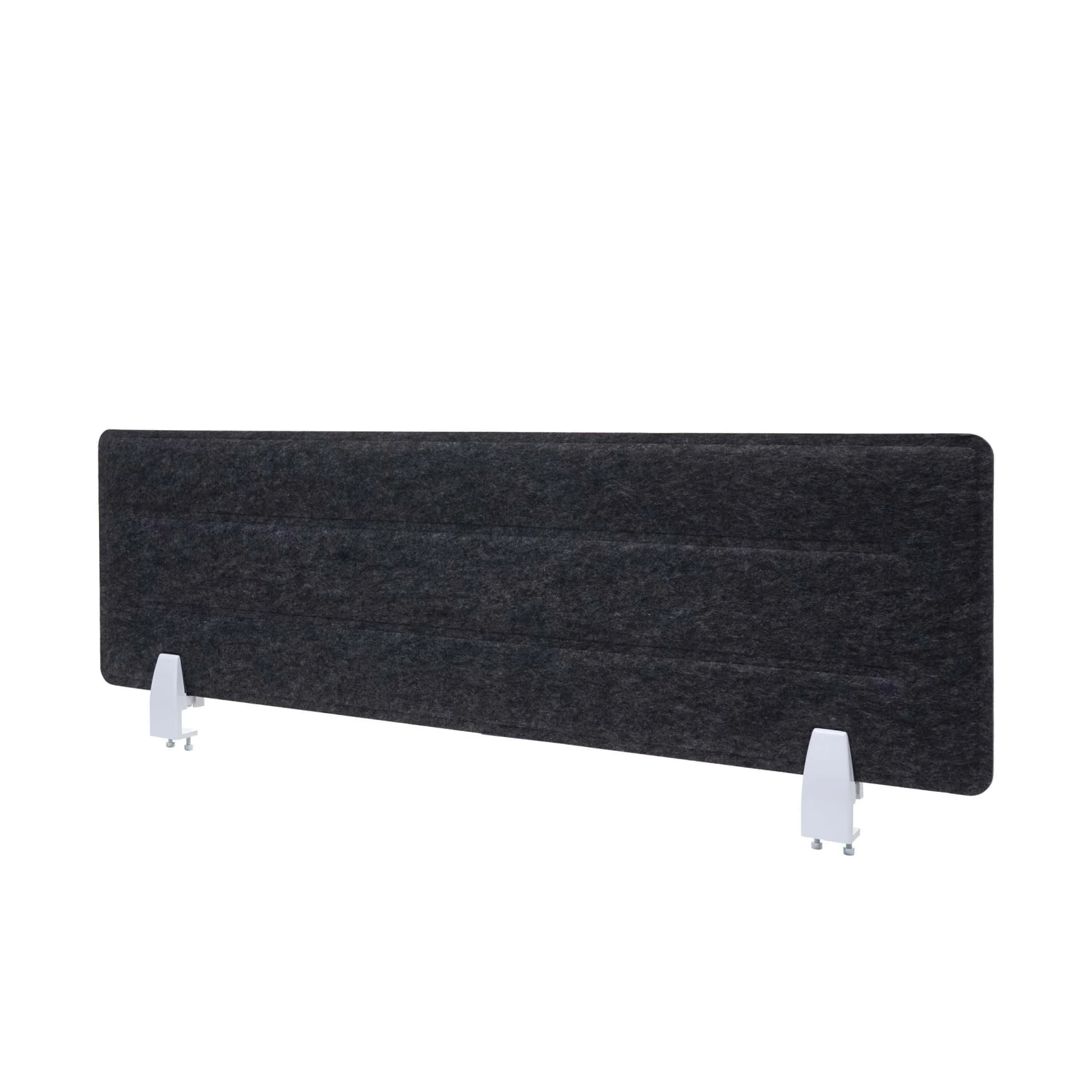 MCW Tischtrennwand Schwarz mit Pinnwand und Klemmen - Bild 2