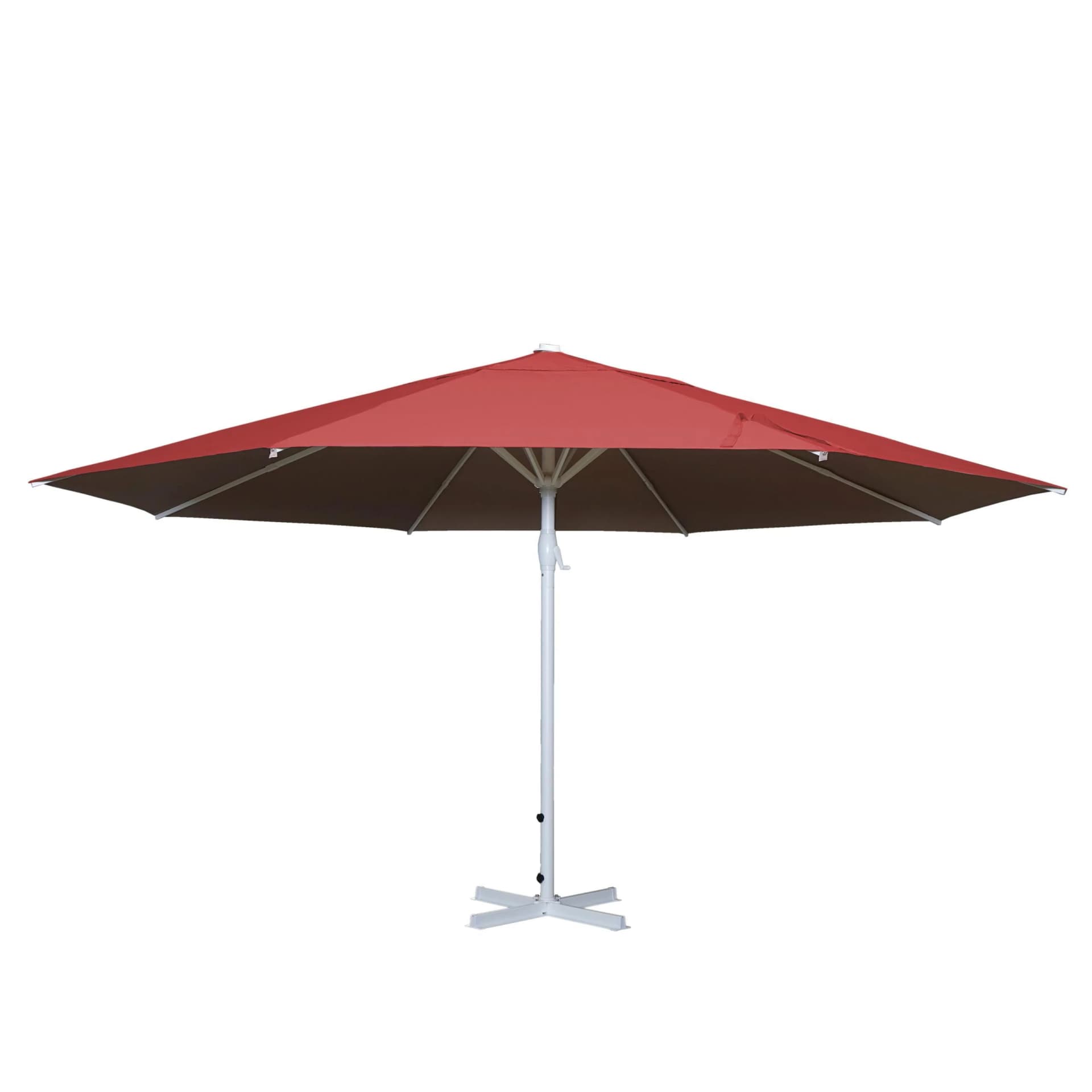 Sonnenschirm Carpi II Gastronomie Marktschirm 5m Polyester Aluminiummast Rot - Bild 2
