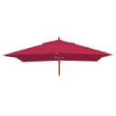 MCW Ersatz-Bezug Gastronomie Holz-Sonnenschirm 3x3m Bordeaux Polyester Bild 2