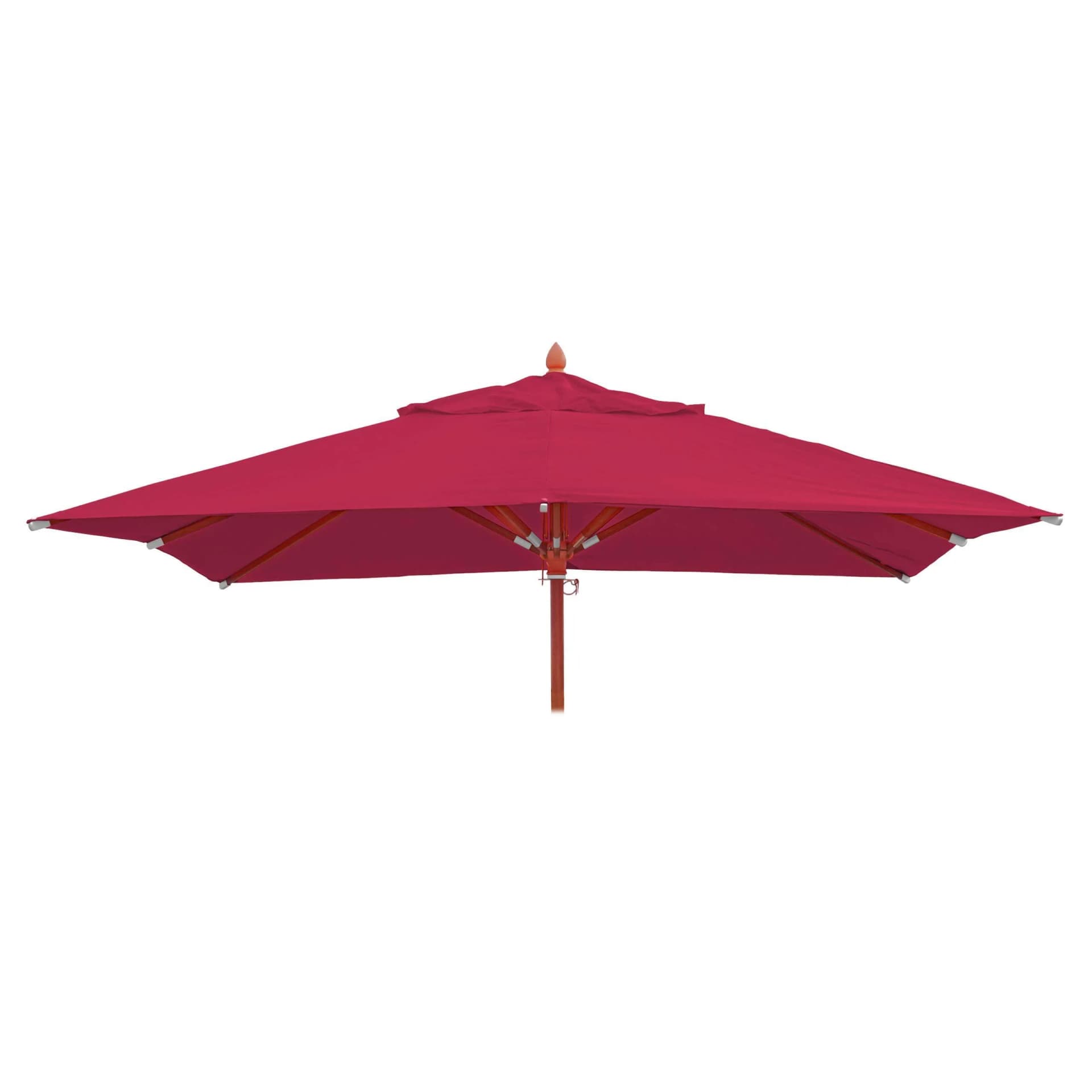 MCW Ersatz-Bezug Gastronomie Holz-Sonnenschirm 3x3m Bordeaux Polyester - Bild 2