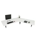MCW Tischplatte MCW-D40 für Eck-Schreibtisch 120° Weiß Bild 1