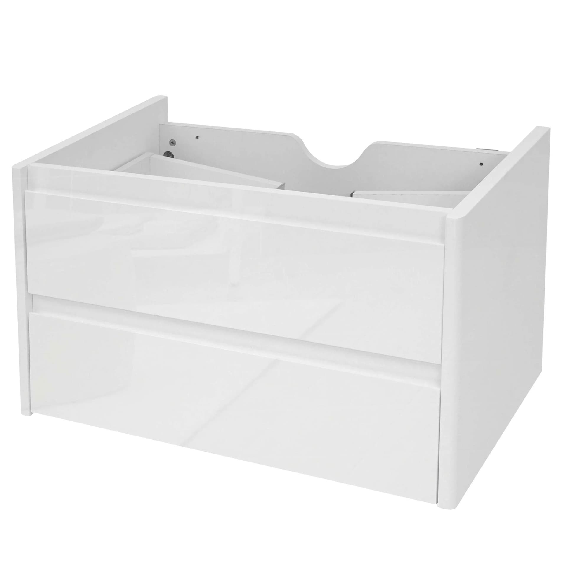 MCW Waschbeckenunterschrank Weiß Hochglanz Soft-Close - Bild 2