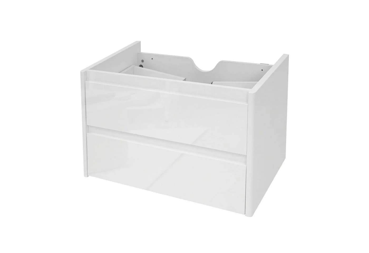 MCW Waschbeckenunterschrank Hochglanz Soft-Close Weiß - Bild 2