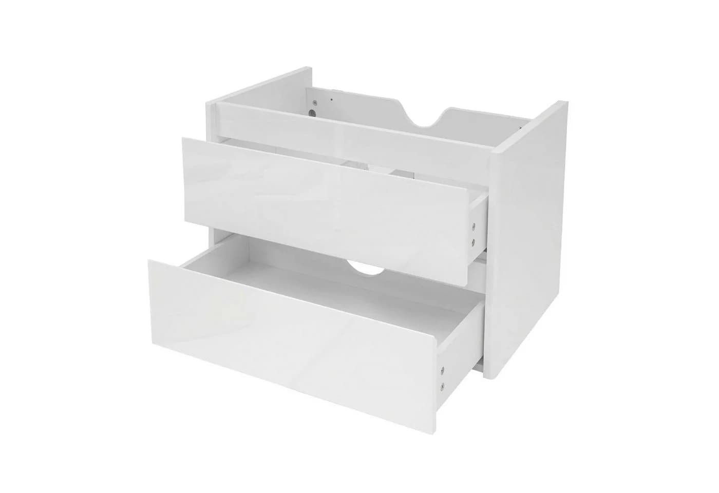 MCW Waschbeckenunterschrank Hochglanz Soft-Close Weiß - Bild 3