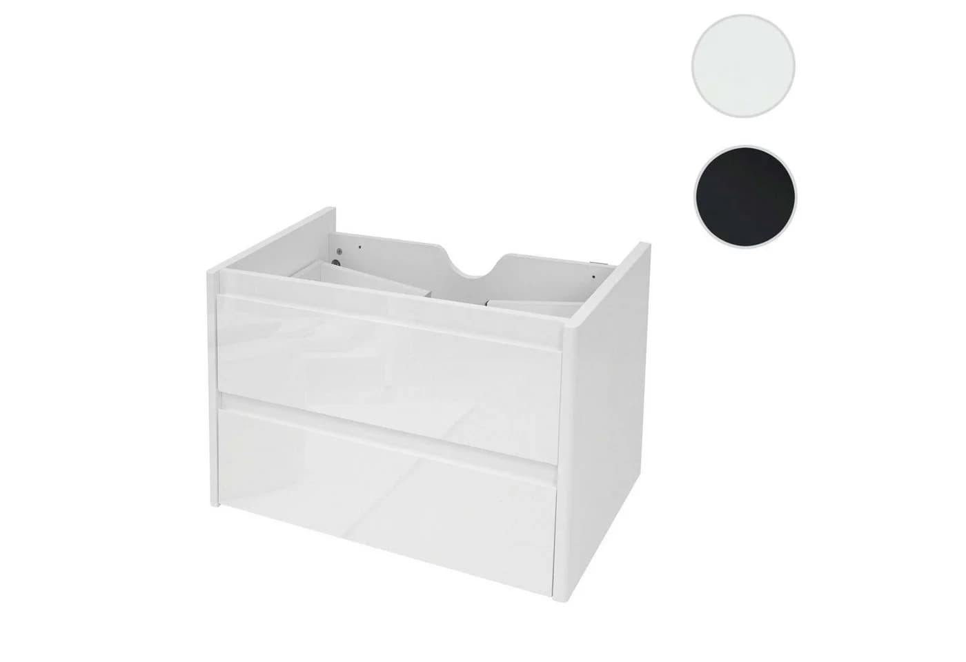 MCW Waschbeckenunterschrank Hochglanz Soft-Close Weiß - Bild 4