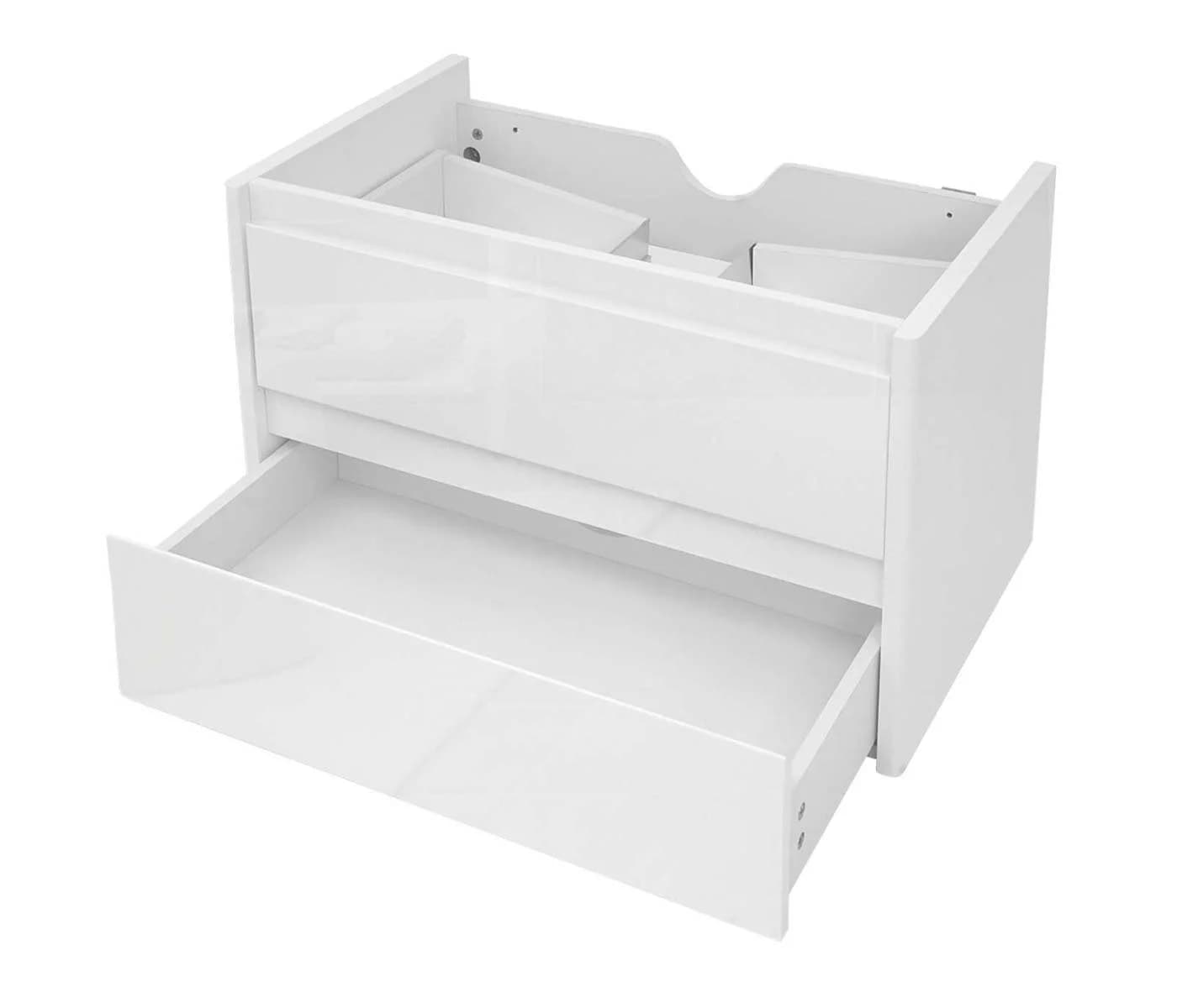 MCW Waschbeckenunterschrank Hochglanz Soft-Close Weiß - Bild 5