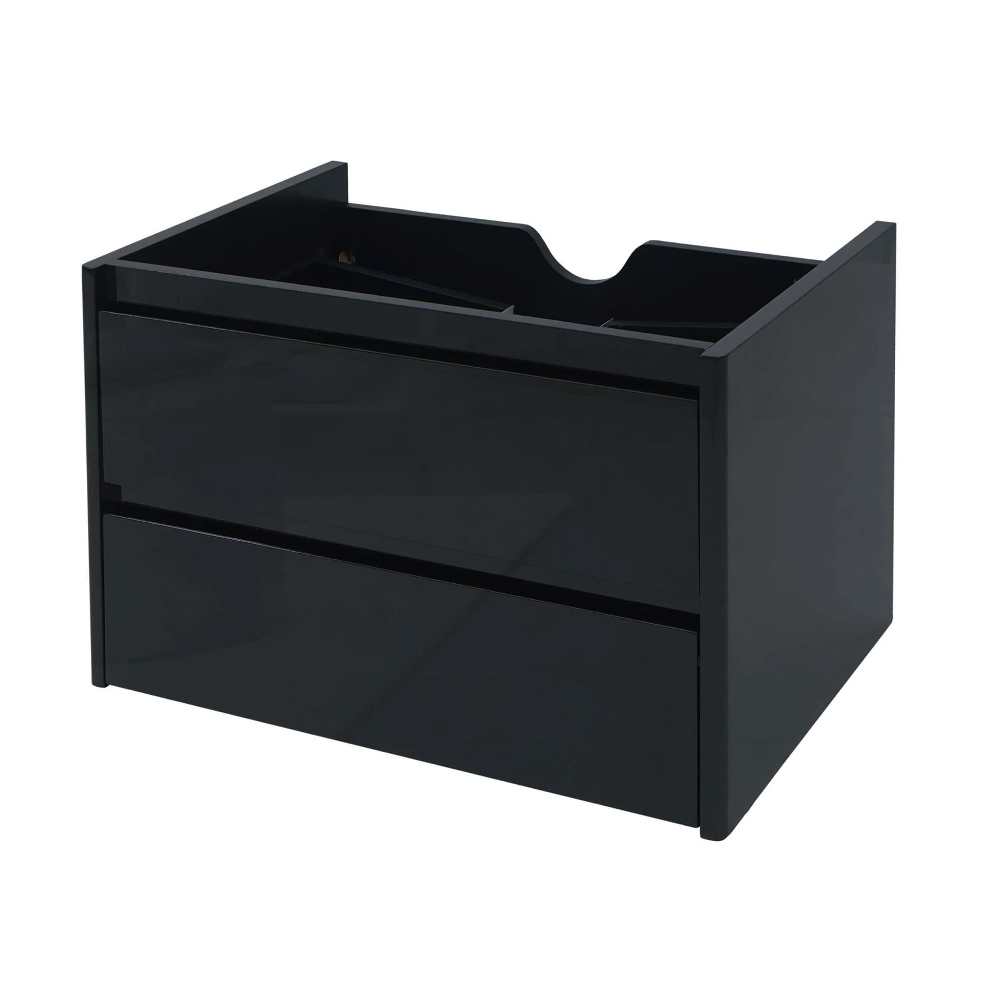 MCW Waschbeckenunterschrank MCW-B19 Hochglanz Schwarz Soft-Close - Bild 2