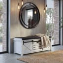 Sitzbank mit Staufächern MCW-H53 - Shabby-Look Polsterbank Bild 1