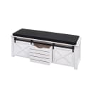 Sitzbank mit Staufächern MCW-H53 - Shabby-Look Polsterbank Bild 2