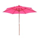 Sonnenschirm Lissabon, Gartenschirm Marktschirm, Ø 3m Polyester/Holz Rosa Bild 1