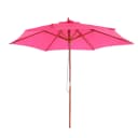 Sonnenschirm Lissabon, Gartenschirm Marktschirm, Ø 3m Polyester/Holz Rosa Bild 2