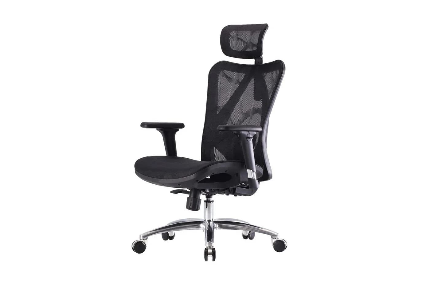 SIHOO Bürostuhl Schwarz Ergonomisch Verstellbare Armlehne 150kg - Bild 2