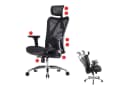 SIHOO Bürostuhl Schwarz Ergonomisch Verstellbare Armlehne 150kg Bild 3