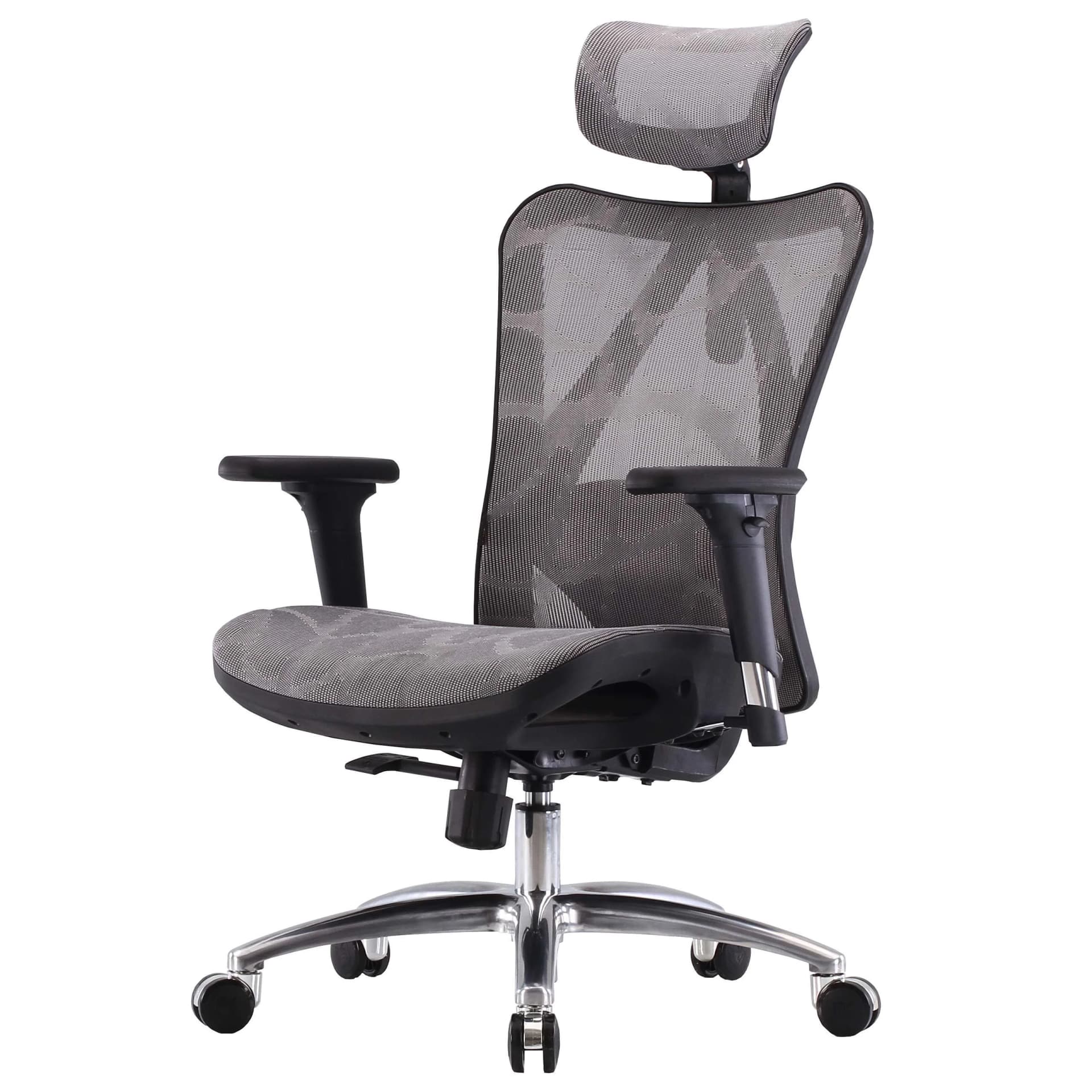 SIHOO Bürostuhl ergonomisch mit verstellbarer Armlehne grau - Bild 2