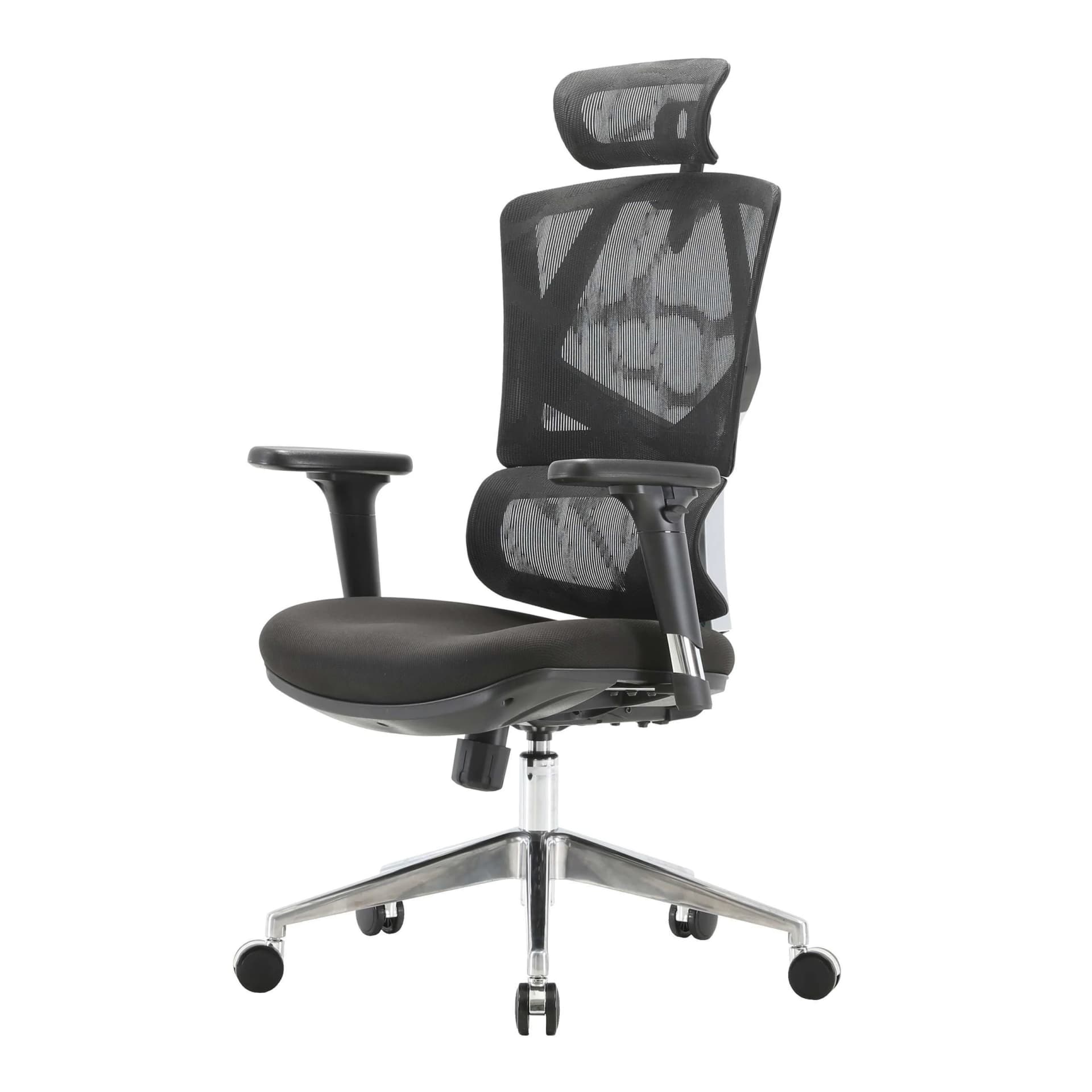 SIHOO Bürostuhl ergonomisch mit Lordosenstütze und 3D-Armlehnen Schwarz - Bild 2