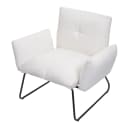 Lounge-Sessel MCW-K34 Cocktailsessel Bouclé Stoff Weiß MVG-zertifiziert Bild 1