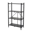 MCW Regal MCW-J85 Standregal Wohnregal Faltbar Stahl Schwarz 4 Ebenen Bild 2