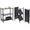 MCW Regal J85 Standregal 3 Ebenen Faltbar Stahl Schwarz Bild 1
