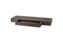 MCW Wandregal H37 mit Schublade Massivholz Braun Shabby Bild 2