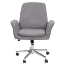 Bürostuhl MCW-K23 grau mit Armlehne Stoff Bild 1