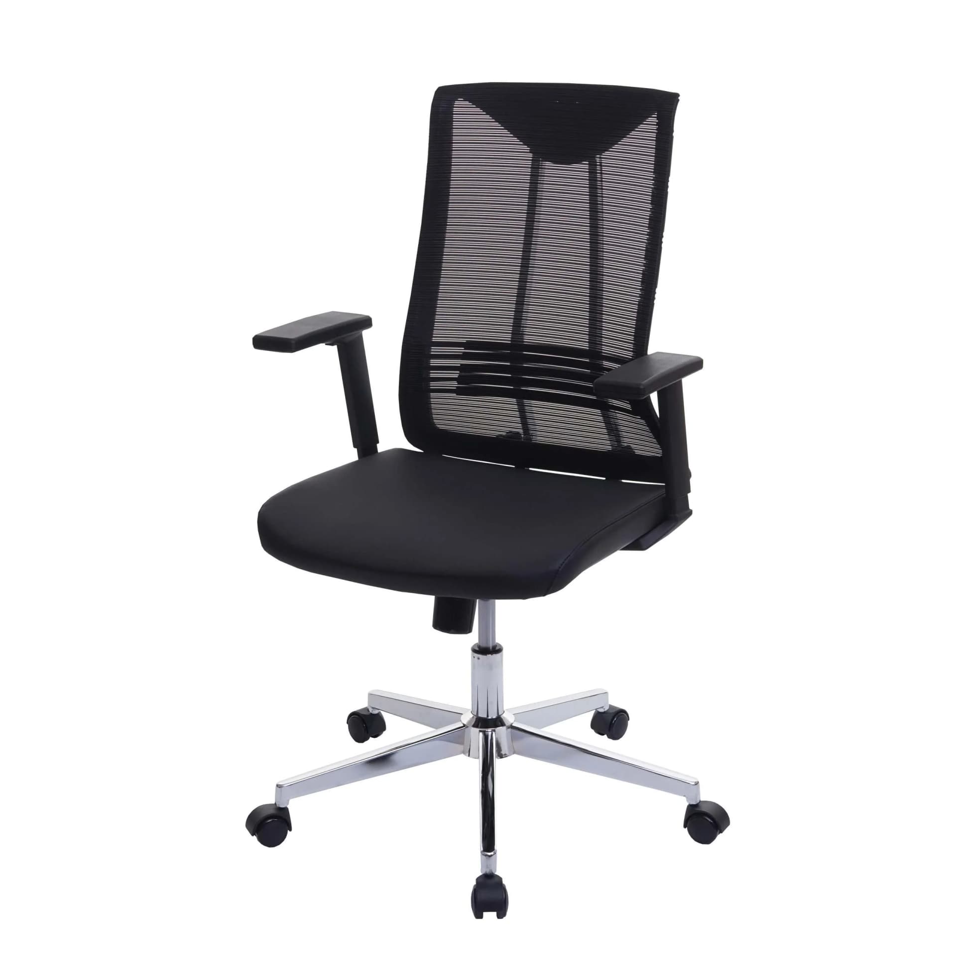 Bürostuhl MCW-J53 Drehstuhl Schreibtischstuhl Ergonomisch Kunstleder Schwarz - Bild 2