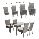 MCW Poly-Rattan Garnitur MCW-G19 4-Sitzer Grau Creme Bild 1