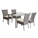MCW Poly-Rattan Garnitur MCW-G19 4-Sitzer Grau Creme Bild 2