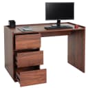 MCW Schreibtisch J78 mit 3 Schubladen Walnuss-Optik Bild 1