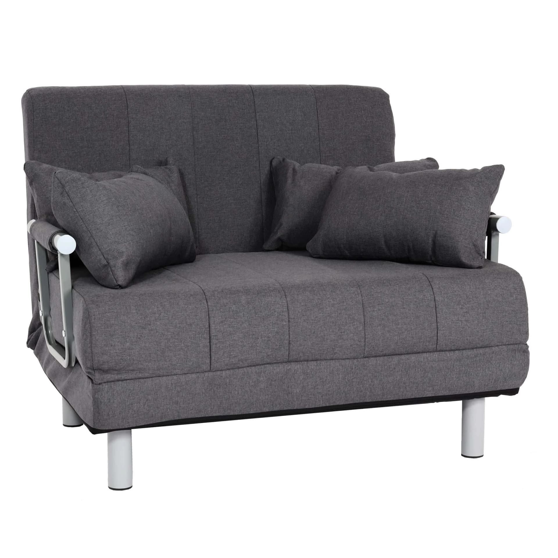 MCW Schlafsessel K29 Dunkelgrau mit Klappfunktion und Kissen - Bild 2