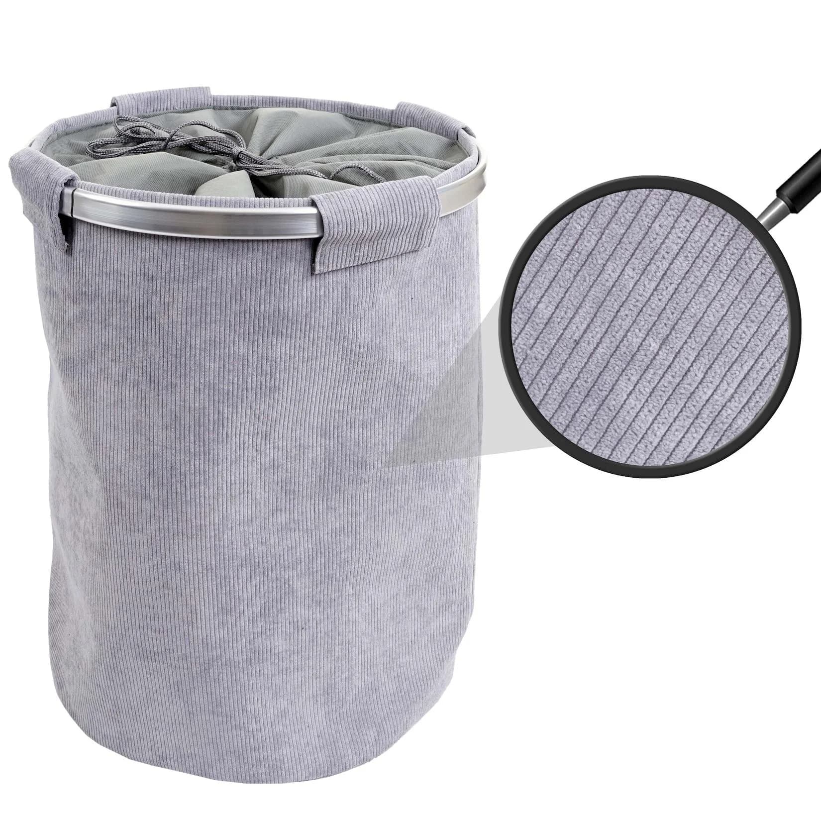 MCW Wäschesammler Grau Netz 65L