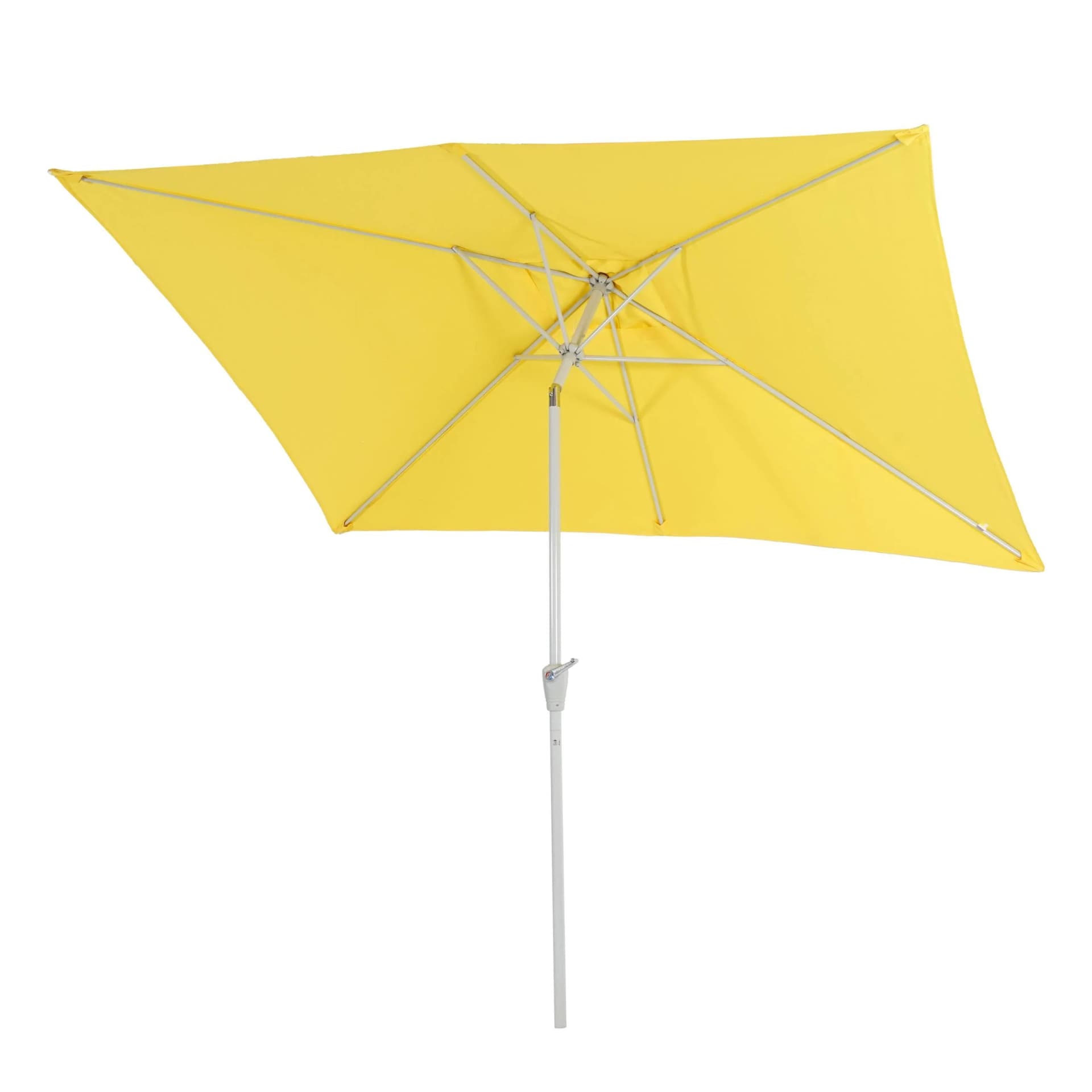 MCW Sonnenschirm Castellammare 2x3m Neigbar Polyester/Alu UV-Schutz 50+ Gelb - Bild 2