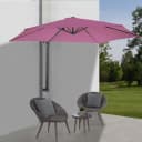 MCW Wandschirm Acerra 3m Lavendel-Rot Polyester Bild 1